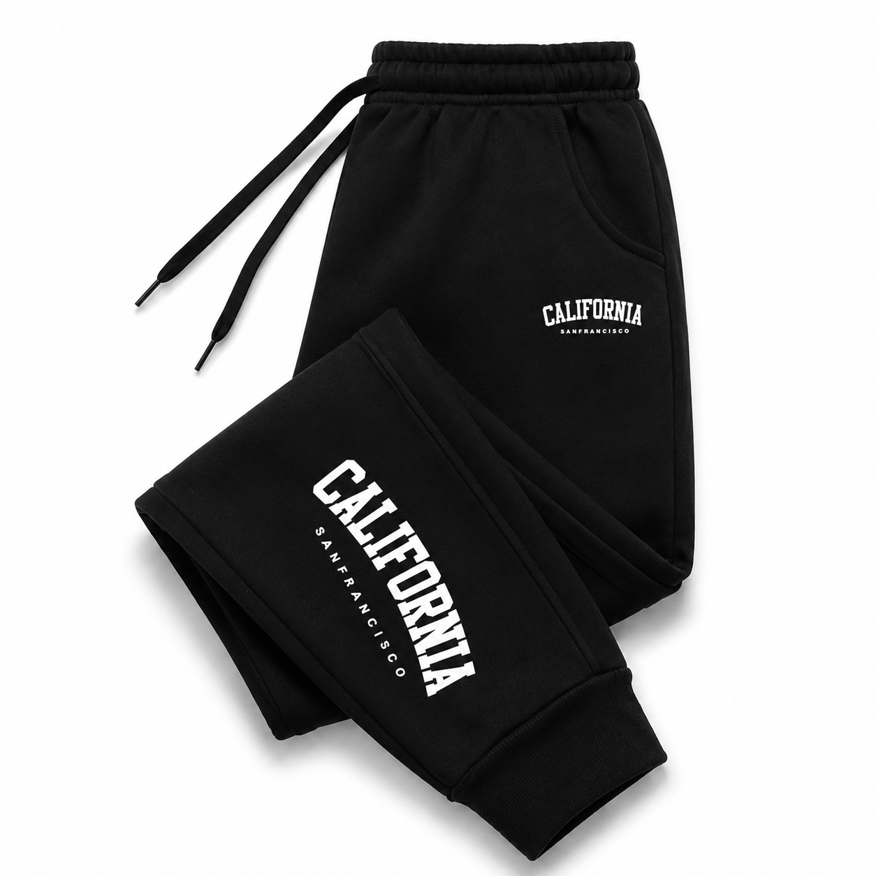 Kit 2 Calças Moletom California Masculina Felpada Grossa Inverno P ao G3