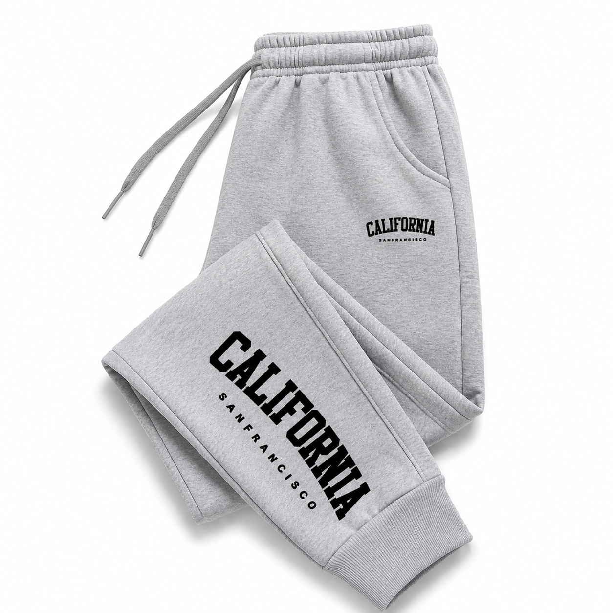 Kit 2 Calças Moletom California Masculina Felpada Grossa Inverno P ao G3