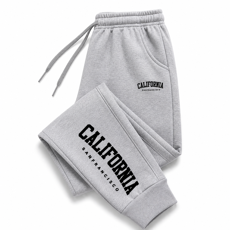 Kit 2 Calças Moletom California Masculina Felpada Grossa Inverno P ao G3