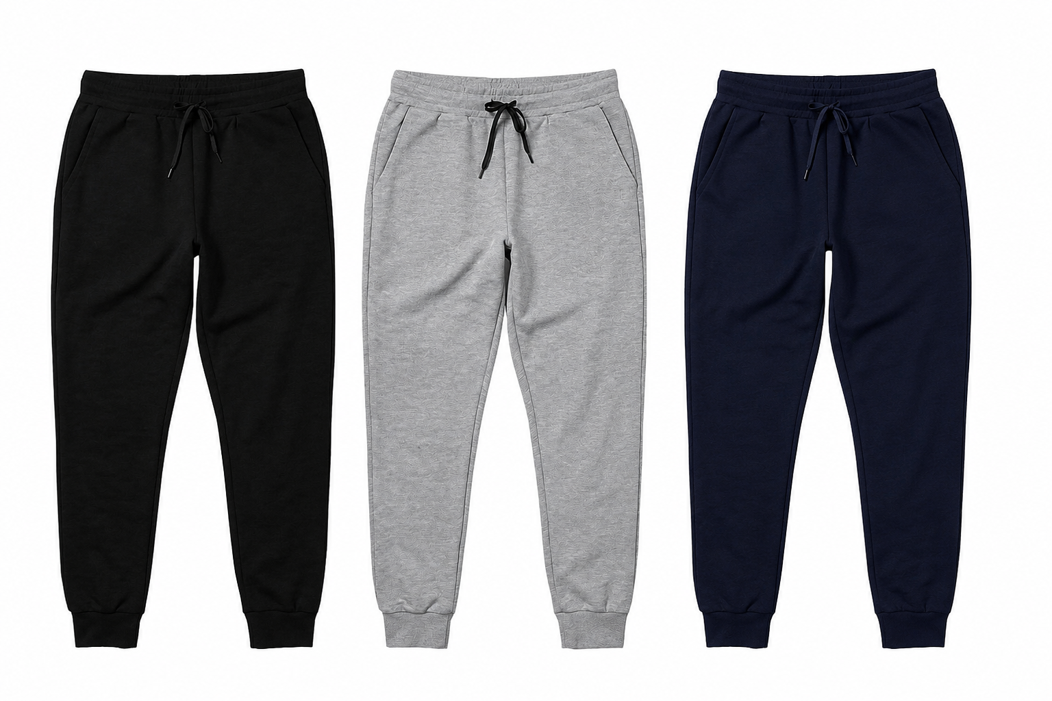 Kit 3 Calças Moletom Masculina Felpada Grossa Inverno P ao G3