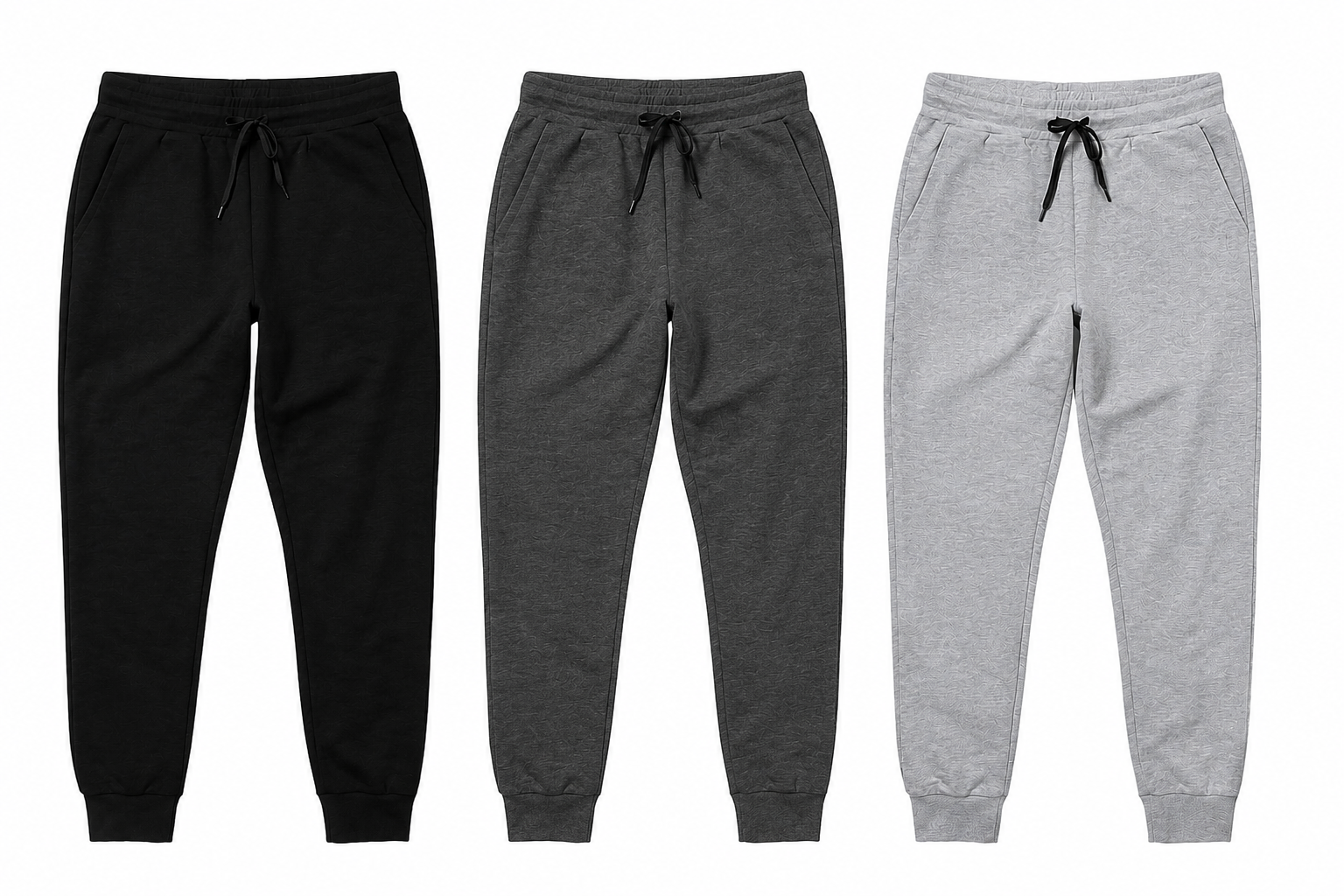 Kit 3 Calças Moletom Masculina Felpada Grossa Inverno P ao G3