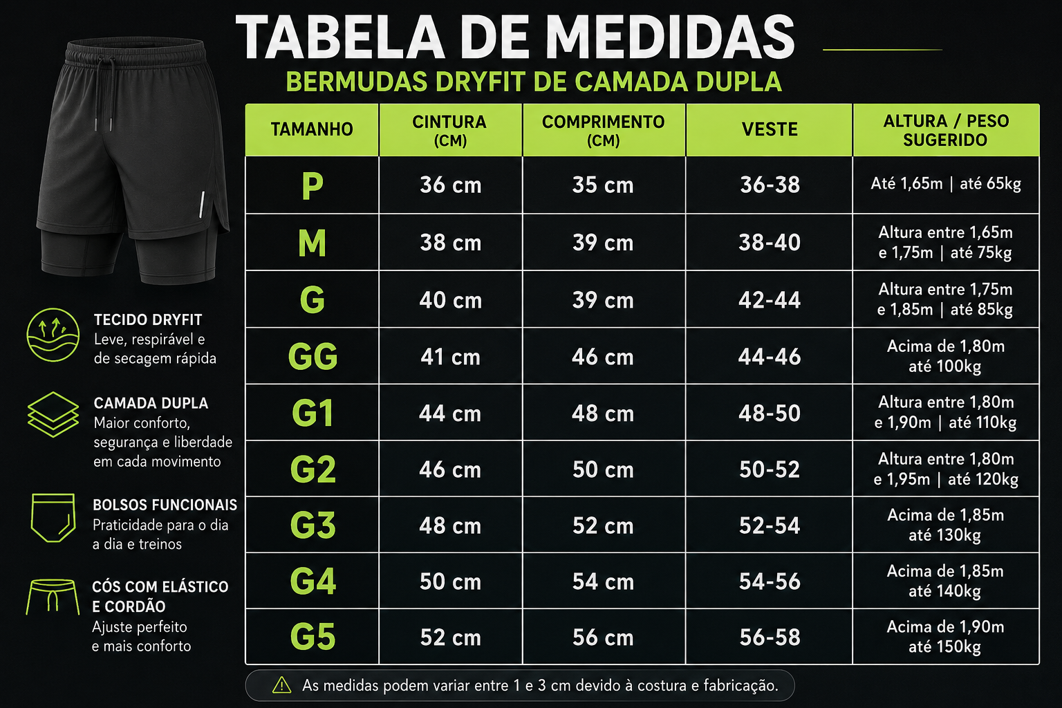 8 Bermudas Everlast - P ao G5 com Frete Grátis