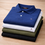 Camisa Polo Masculina Algodão Piquet Básica Premium