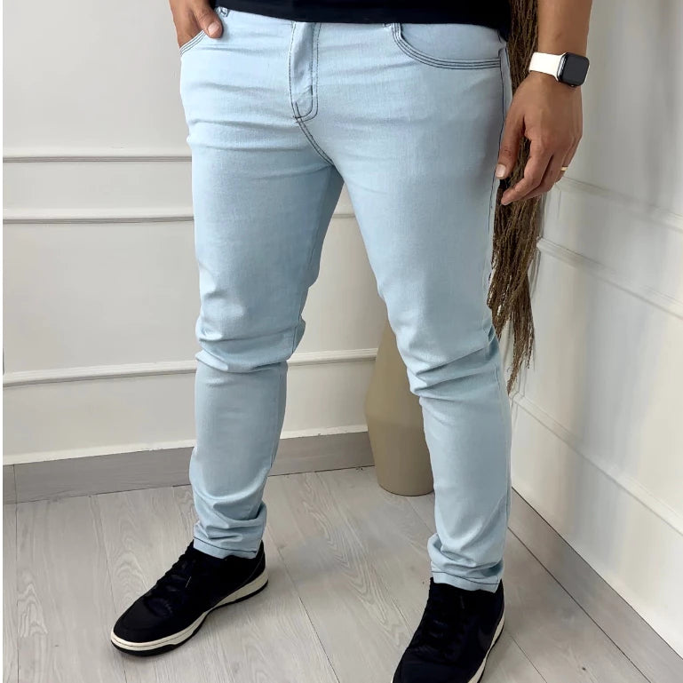 KIT 2 Calça Jeans Masculino Skinny Elastano
