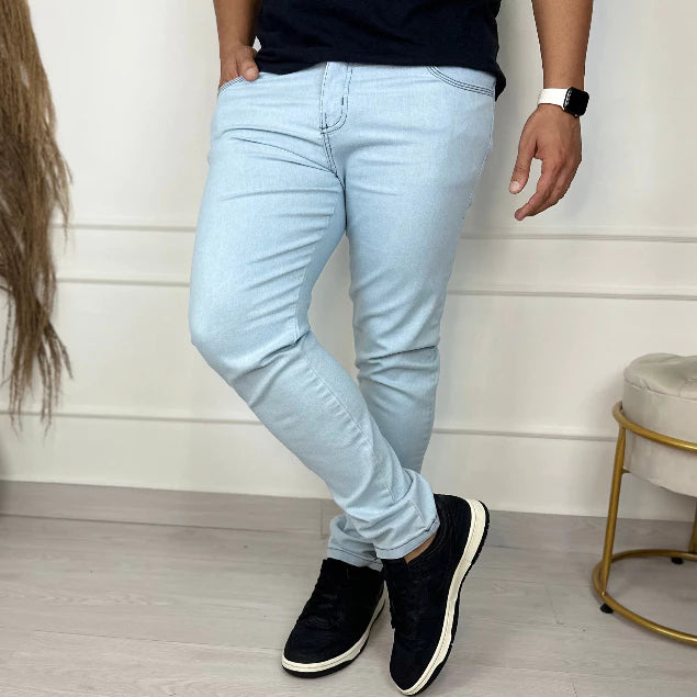 KIT 2 Calça Jeans Masculino Skinny Elastano
