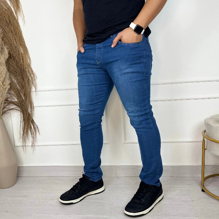 KIT 2 Calça Jeans Masculino Skinny Elastano