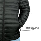 Jaqueta Puffer Corta Vento Nylon Frio Reforçada
