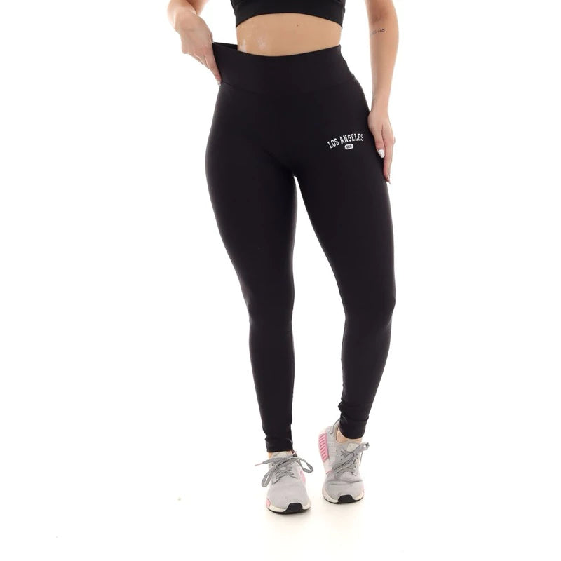 Kit 3 Calça Leg Legging Suplex Feminina Los Angeles