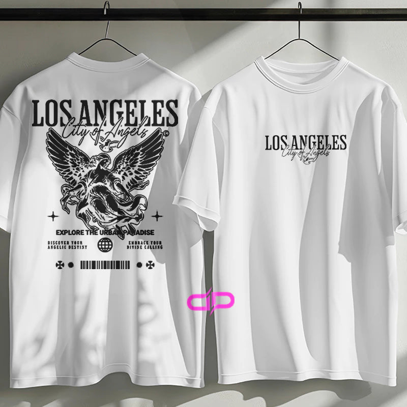 Camiseta  Streetwear City Of Los Angeles 100% Algodão Premium