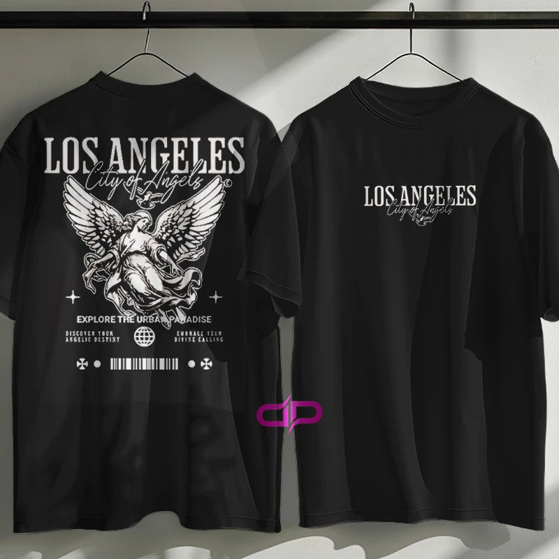 Camiseta  Streetwear City Of Los Angeles 100% Algodão Premium