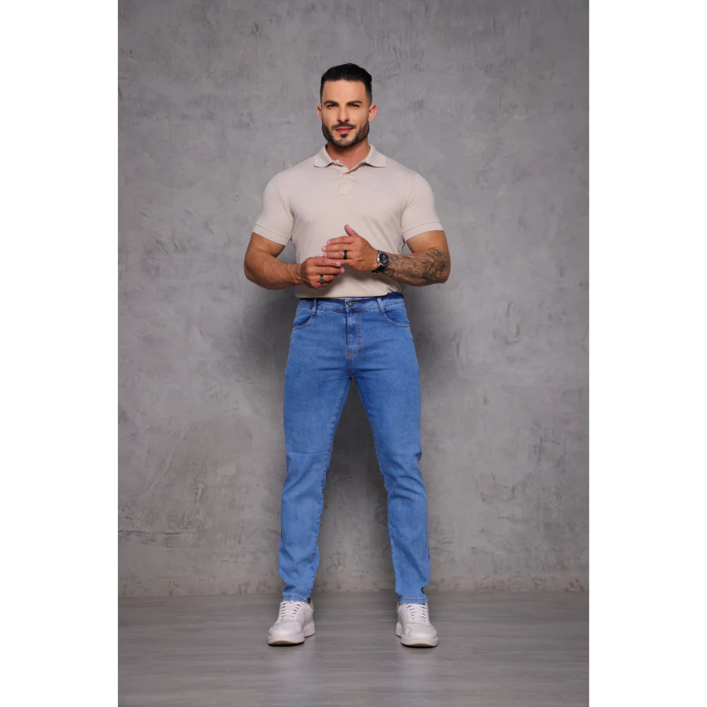 Calça Jeans Masculina Skinny Com Elastano Premium Promoção