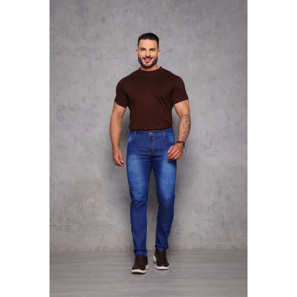 Calça Jeans Masculina Skinny Com Elastano Premium Promoção