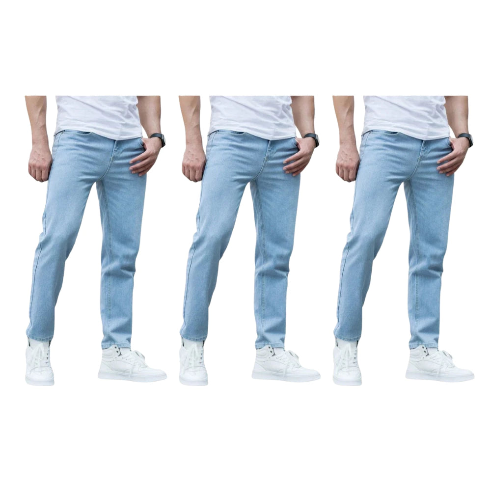 Kit Calças Jeans Premium - Frete Grátis - Skinny Corte tradicional Basico com Lycra