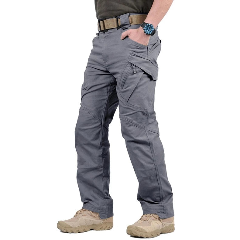 Calça Cargo Tática à Prova de Vento e Água com Bolsos Múltiplos - P ao G4