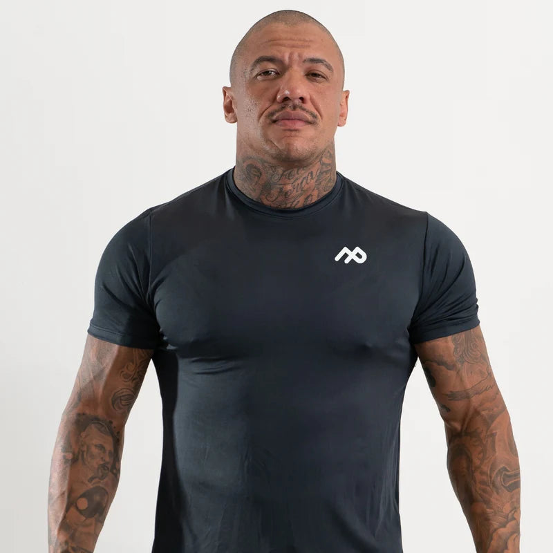 Camiseta Dry Fit Manga Curta  Proteção UV50+ Preto