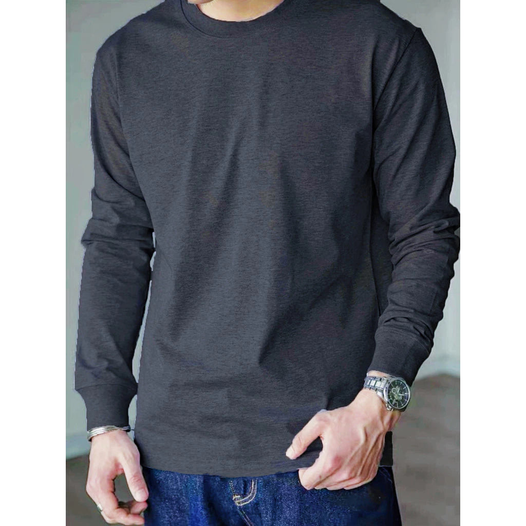 Camiseta Básica Manga Longa 100% Algodão Premium