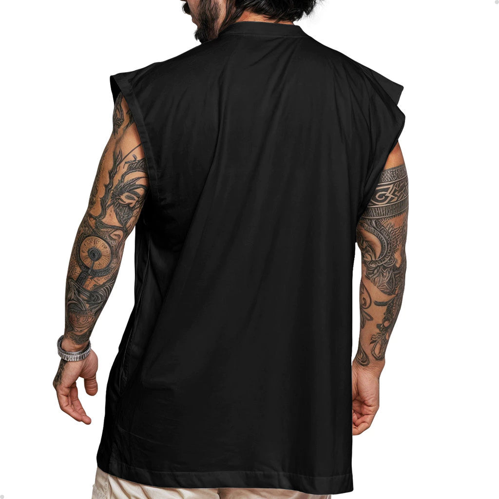 Kit 3 Camiseta Regata  Streetwear Básica Em Algodão Plus Size